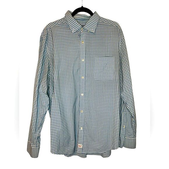 VINEYARD VINES MENS BLUE PLAID CLASSIC FIT MURRAY BUTTON UP SHIRT SIZE XL - Picture 1 of 12